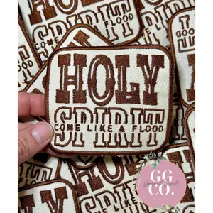 Holy Spirit Patch, Christian Hat Patch, Embroidered Patch, Trucker Hat Patch, Iron On, Trendy Hat Patch, Jesus Patch.