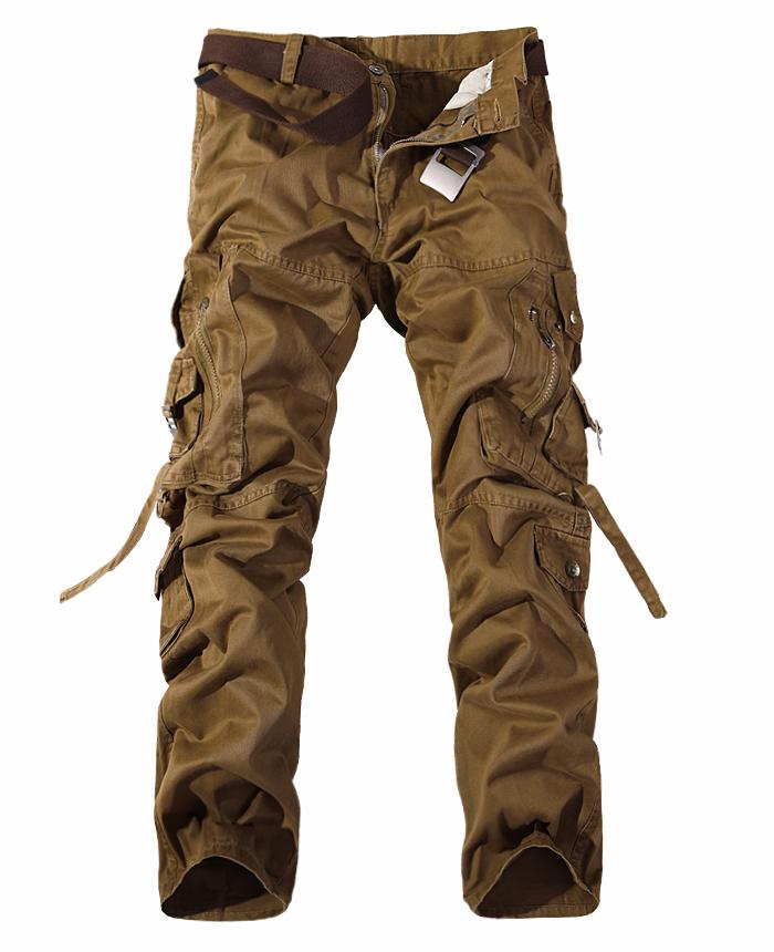 Men's Multi-pocket Cargo Pants Washed Cargo Pants