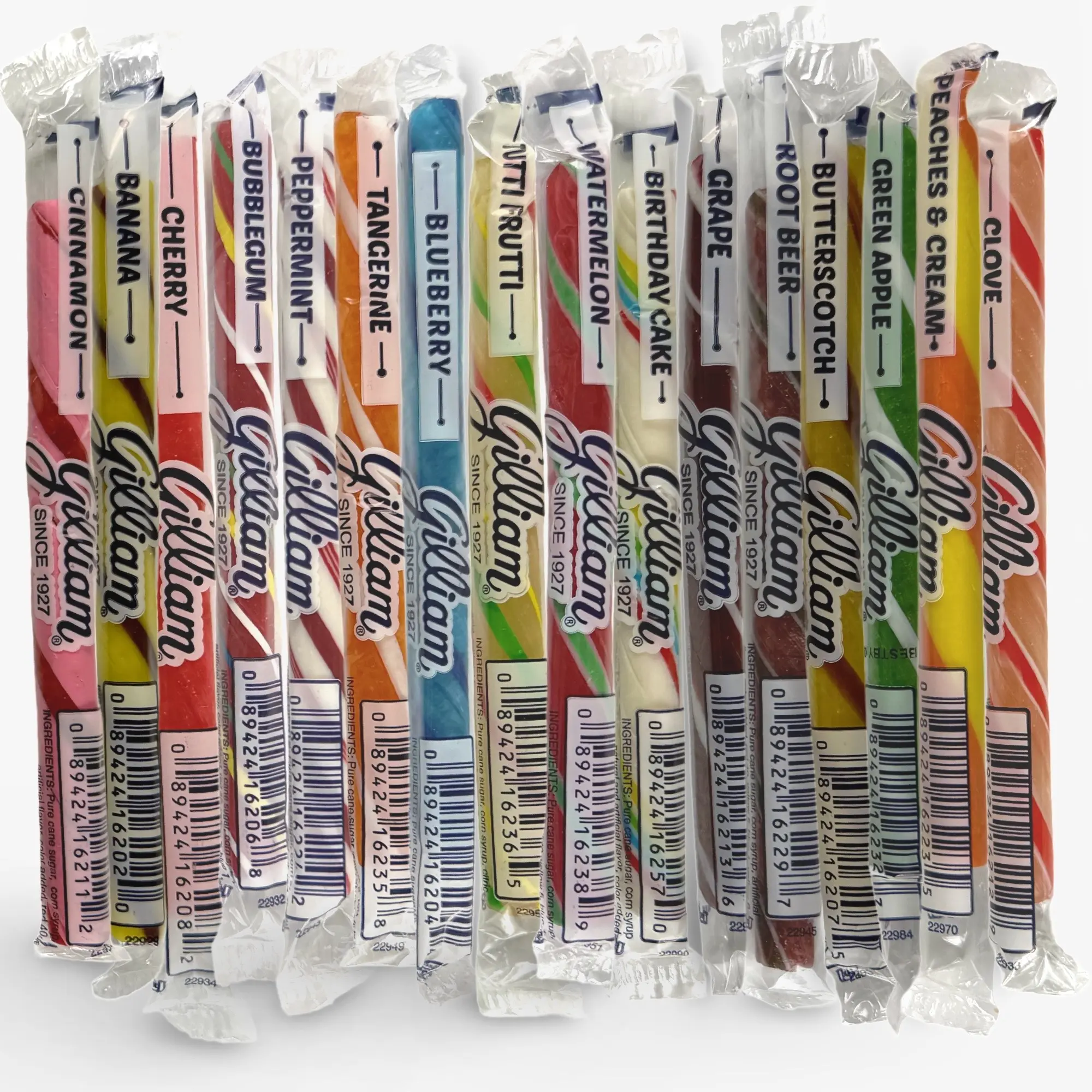 Gilliam Old Fashioned Candy Sticks, 16 Unique Flavor Variety Pack Gilliam Old Fashioned Candy Sticks, 16 Unique Flavor Variety Pack