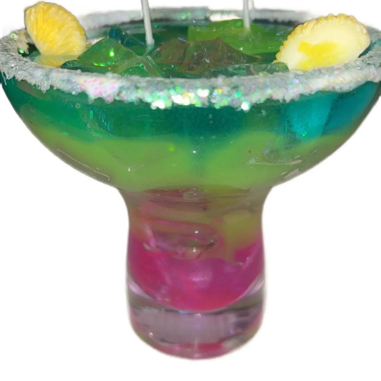 Island Girl Wax Candle - Decorative Wax Candle for Home Decor and Ornaments Glass Scent