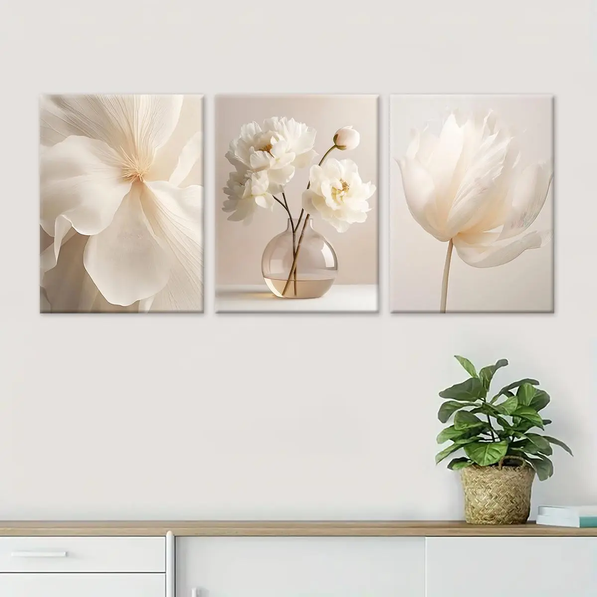 Flower Pattern Canvas Painting, 3-Count Wooden-Framed Canvas Wall Art Set for Home Living Room, Bedroom and Office Décor, Modern Home Decor, Ornaments #TOP PICKS Flower Pattern Canvas Painting, 3-Count Wooden-Framed Canvas Wall Art Set for Home Living Room, Bedroom and Office Décor, Modern Home Decor, Ornaments #TOP PICKS