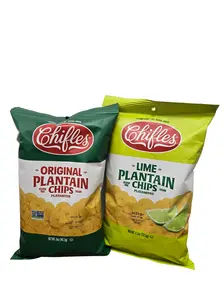 Chifles 2 Pack Variety Lime and Original Plantain Chips - Original Plantain & Lime Flavored Snacks