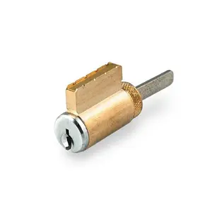 GMS 5-Pin Cylinder Lock, Multi-Tailpiece Design, US26D Satin Finish, Includes 2 Keys, Two Keys