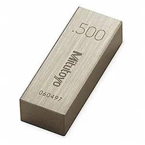 Mitutoyo Rectangular Steel Gage Block - 0.50 in. Shape, ASME Grade 0 Precision Tool for Precision Work