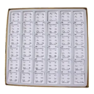 108 Pairs Stylish Ear Studs Elegant  plastic Earrings Pin Studearrings