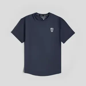 Moisture-Wicking Men's Navy T-shirt for Indoor and Outdoor Training