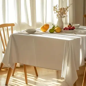 Extra Large Rectangular Tablecloth 274x137cm, Wedding Dessert Party Tablecloth, Hotel Conference Table, 2pcs, Good Drape