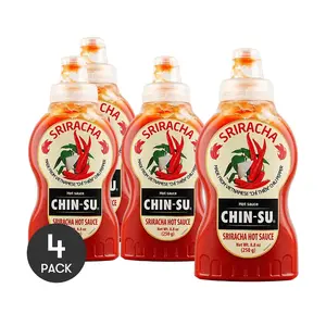 4-Pack CHIN SU Vietnamese Sriracha Hot Sauce 250g - Thai Sweet Chili Garlic Sauce