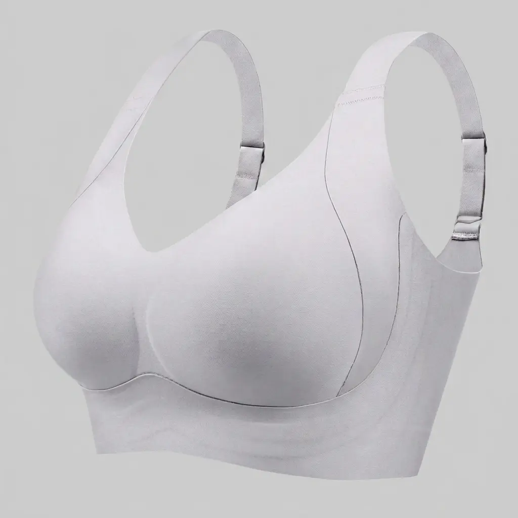 Plus Size Full Coverage Wireless Everyday Bras For Women Soft Seamless Sleep Bra Comfort Padded Support Bralette