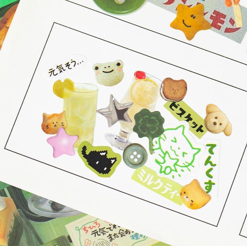 45 Pieces Japanese Ancient Comic Style Decorative Stickers – 800+ Designs in 1 Book, Aesthetic Stickers with Retro Manga Vibes, DIY Stickers Book for Journaling, Scrapbooking