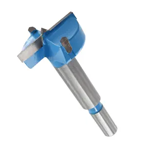 Forstner Drill Bit - 1-3/8 Inch(35mm), Tungsten Carbide Forstner Bits Wood Hole Cutter Auger Opener - Woodworking Boring Bit Hinge Hole Saw Rotary Cutting Tool for Plastic Furniture
