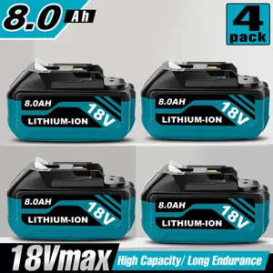 Replacement battery Compatible with Makita 18v 8Ah lithium-ion battery, suitable for all tools of BL1860B BL1850B BL1840B BL1830B, ideal for garden tools, construction equipment, power tools 18650 battery packs Cordless Tool Battery