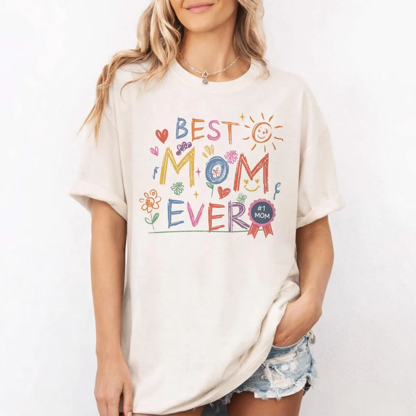 Comfort Colors Best Mom Ever Shirt, Cute Mom Shirt, Mom Life Graphic Tee, Mother’s Day Gift for Moms