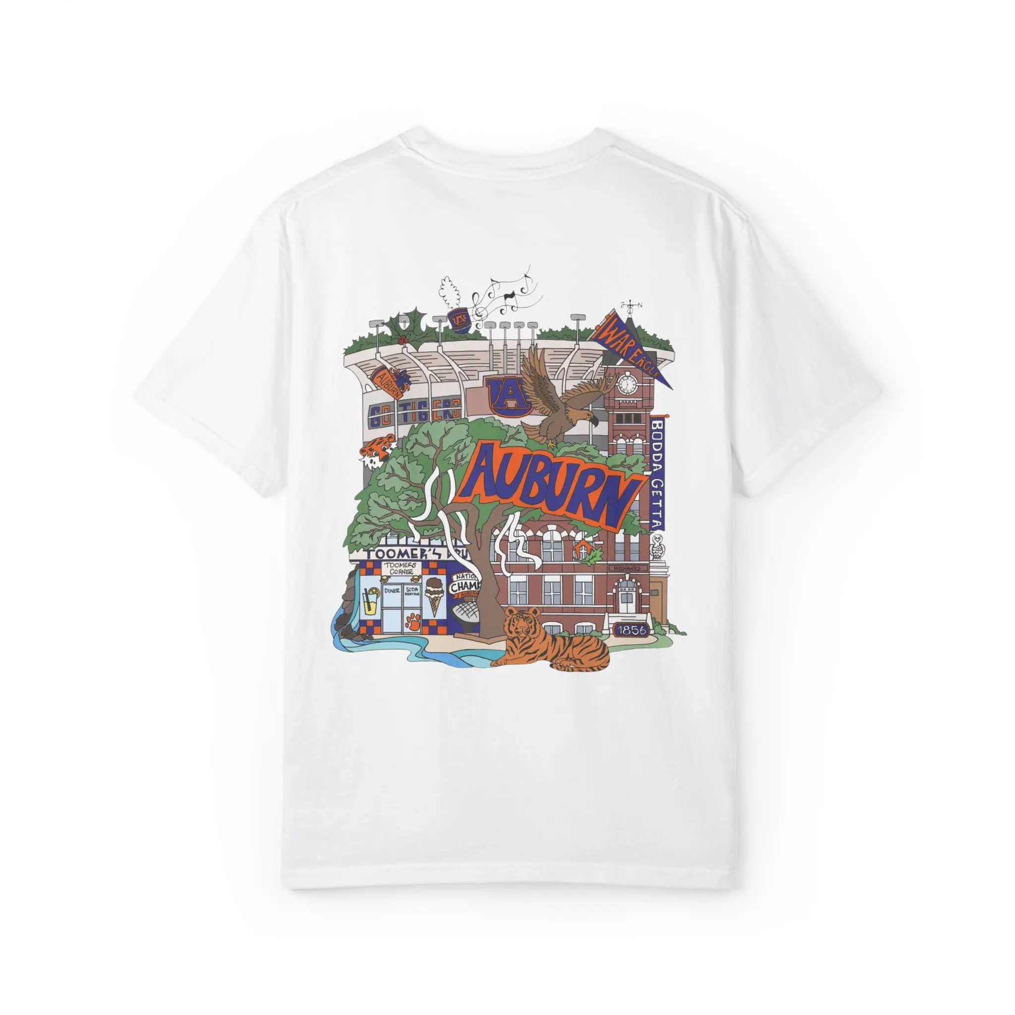 Comfort Colors |Auburn University Graphic T-Shirt, Unisex Garment-Dyed Tee, College Apparel, Campus Life Shirt, Gift for Students, Alumni Wear, WDE, Auburn Football Fabric Casual Clothes Everyday Style Womenswear Tshirt Streetwear Crewneck Soft Top Cotton