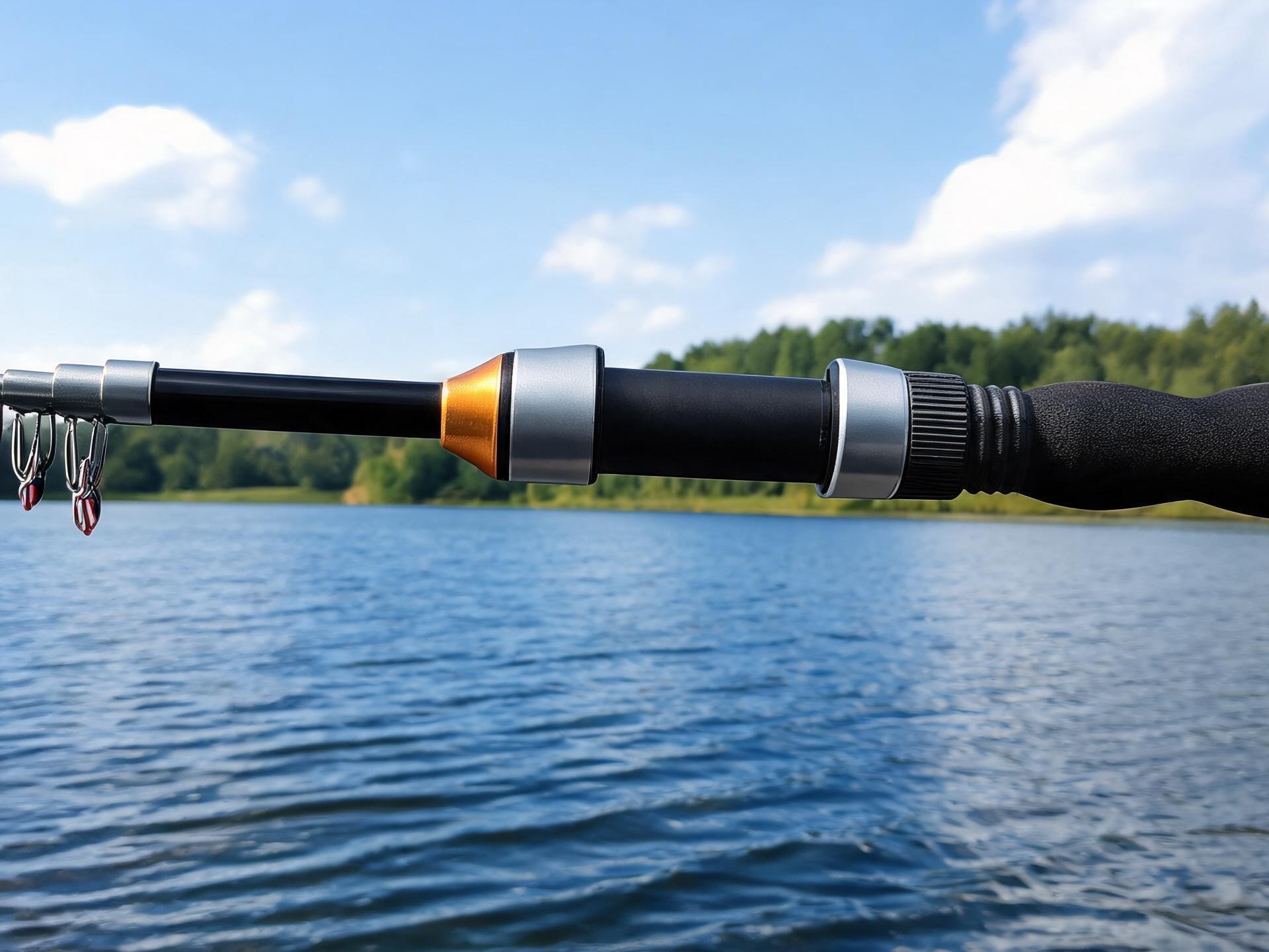 fish fishing rod,Telescopic Collapsible Fishing Rod, lightweight and compact in design. Suitable for both saltwater and freshwater fishing for versatile outdoor use.