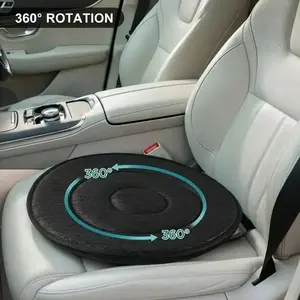 360° rotating car seat cushion Ergonomically designed to improve comfort and mobility making it easier to get in and out of the car relieving pressure and allowing for seamless rotation within the vehicle interior making it ideal for both daily trips and