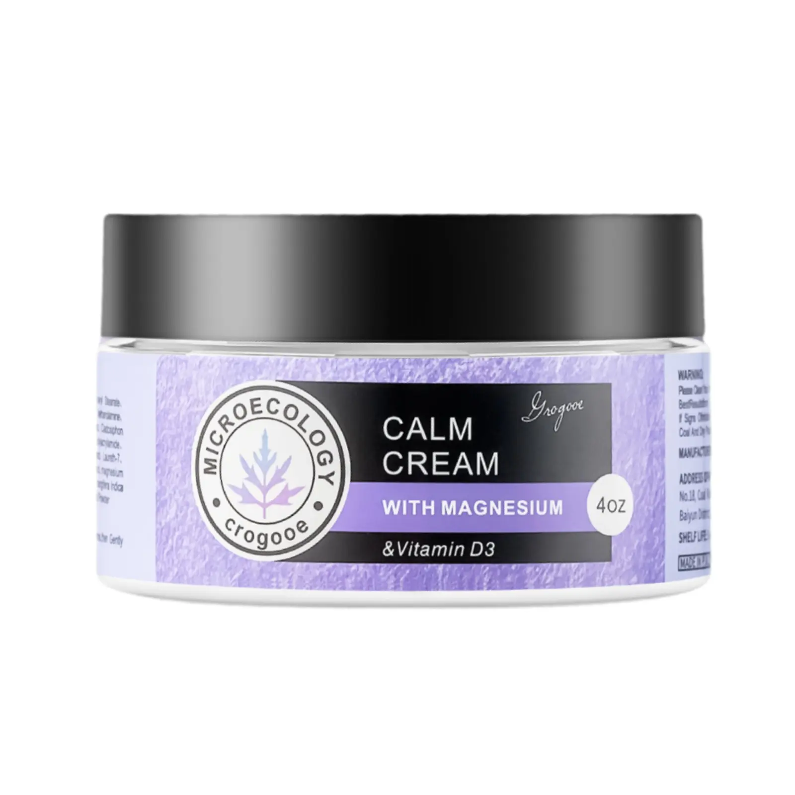 Crogooe Magnesium Body Care Cream with Vitamin E & D3 - Hydrating Moisturizers for Children, Supports Comfortable Bedtime Care Ceremony (4oz)