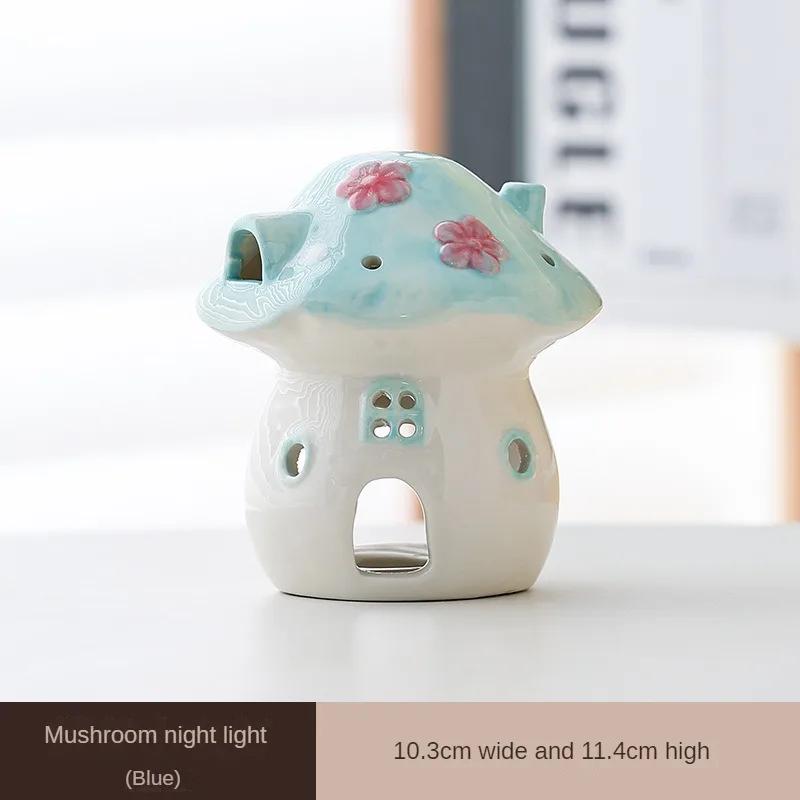 Ceramic Mushroom Tea Candle Holder