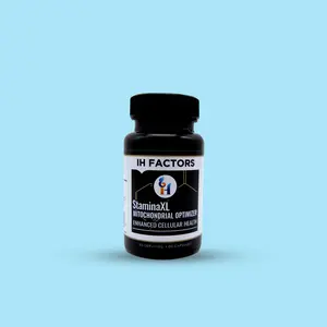 IH Factors StaminaXL Mitochondrial Optimizer - 1-MNA for Enhanced Cellular Energy & Longevity - 60 Capsules