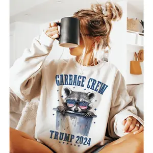 Garbage Crew Unisex Fit Apparel Women's Hoodie Love Print Style Sweatshirt Pullover Casual Baggy Crewneck Long Sleeve Oversized Loose Yellow
