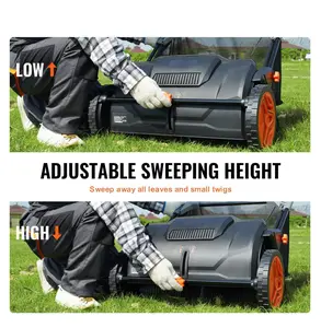 Lawn Sweeper 21 Inch - Leaf & Grass Collector w/ 3.5 cu ft Bag Default