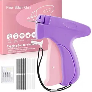 Handheld Sewing Tool, Mini Sewing Micro Label Gun, with Needle and Fasteners, Quick Clothing Fixer, Home Sewing Supplies