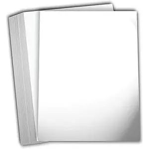 Hamilco White Glossy Paper 8.5x11" for Laser Printing 100 lb Text 400 Sheets