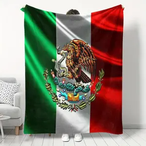 Mexican Culture Flannel Blanket, Ideal for Home Office Travel Outdoor Camping, Winter and Fall Use, Cozy and Warm