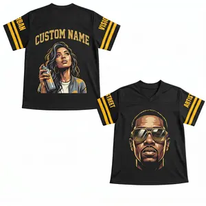 CUSTOM NAME Urban Artist Jersey – Street Vision Drip / All-Over Print Pique & Mesh Football Jersey