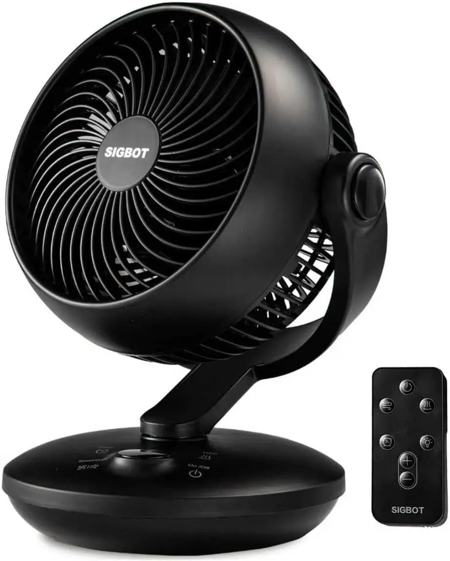 Fan for Bedroom with Remote,28dB Touch Control, Ultra Quiet Desk Fan, 9-Hour Timer, 70ft Powerful Airflow, 10-Inch High-Velocity Air Circulator Fan,8-Speed Oscillating Table Fan for Home, Dorm,Office