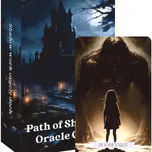 Path of Shadows Oracle Cards, Daily Tarot Readings for Spiritual Guidance, Symbolism, Mystical Aesthetics, Ancient Wisdom, Personal Growth, Unlock The Hidden Realms of Your Inner self with Our 'Path of Shadows' Oracle Deck