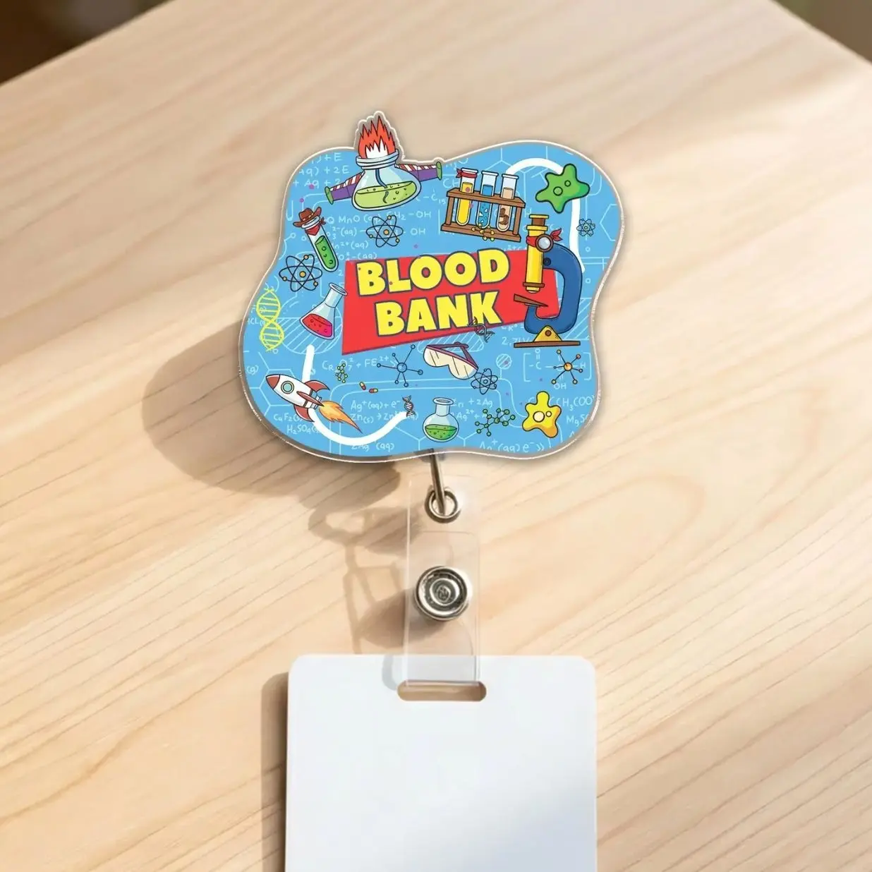 Lab Story Lab Week 2026 Retractable Badge Reel, Lab Tech Medical ID Holder Gift FTJ