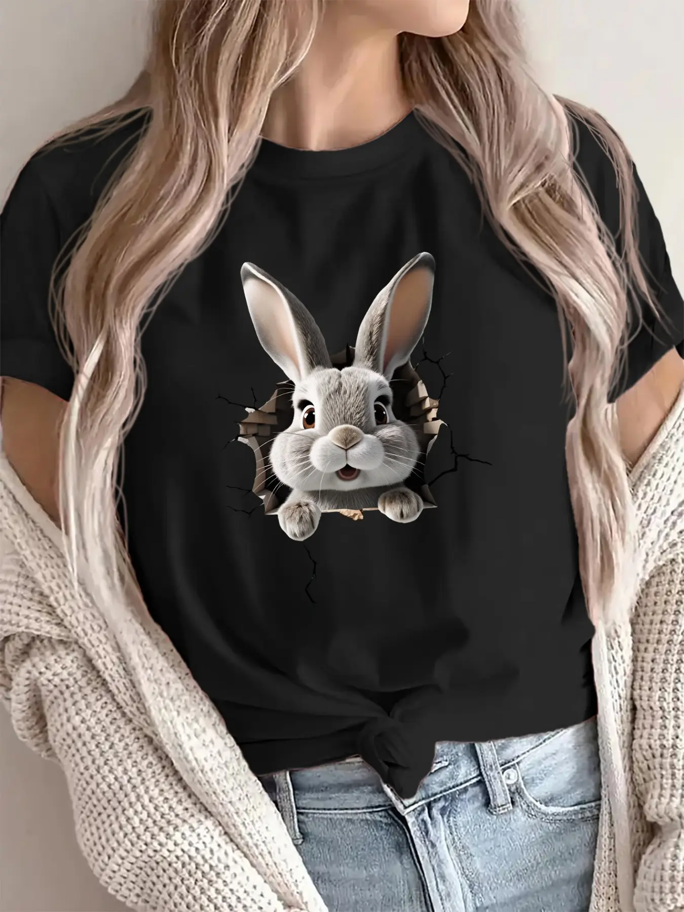 Christmas Grinches  Dog Print Women's Summer Casual Sports Top Round Neck Short Sleeve T-Shirt, Fitted Style, All Seasons