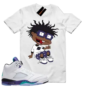 Tee Shirt Matching AJ 5 Grape 2025 To Match Sneaker Chuckie Rugrats T-Shirt