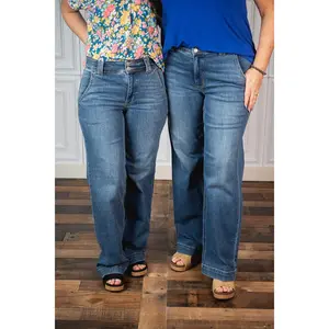 The Mila Judy Blue Wide Leg Denim The Mila Judy Blue Wide Leg Denim