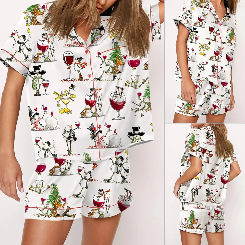 Short Winey Snowman/White