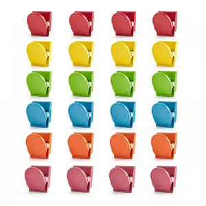 24 Pack Refrigerator Magnets, Colorful Magnetic Clips, Strong Grip, Suitable for Fridge, Storage Cabinet, Whiteboard, Office, Home Use, Magnetic Item