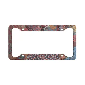 Abstract License Plate Frame | Cute Car Decor | Car Accessories for Women | Flowery Absract | Aesthetic Car Gift