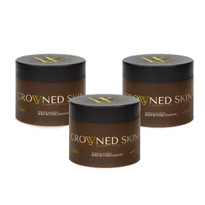 Crowned Skin Body Butter Cologne 3-Pack | 4.4oz each 3 Pack Bundle (Choose Your Scent) - King, Reign, Monarch, Prince, Empire
