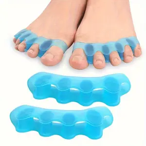 2 Silicone Toe Separators Reusable Unisex Sizes Soft Comfort Easy Clean Fits Hammer Toes Overlapping Toes Perfect Fit Foot Care Product