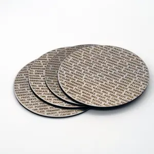 "How to make cider" stainless steel coasters, set of 2