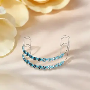 1 Pair Metal Dental Grills with Hooks - Colorful Tooth Decorations, Suitable for Teaching Models, Gender-Neutral Accessories - Christmas, Halloween, Thanksgiving, Easter Decorations