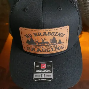 Richardson 112 laser engraved leather patch