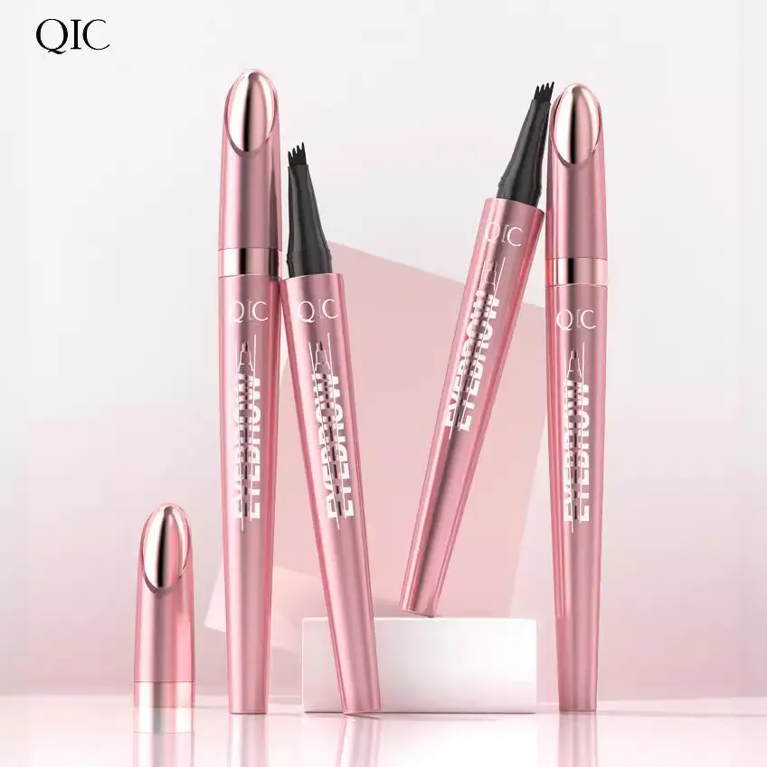 Waterproof Micro-Fork Eyebrow Pencil, Long-Lasting Brow Pen for Natural Hair-Like Strokes, Smudge-Proof Makeup Tool for Daily Use & Soft Glam Longwear Tilted essential tipe yebrow frame precision definition