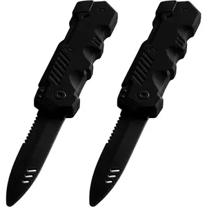 Telescopic Plastic Toy Knife 2 Pack |   Safe Retractable Magic Trick Prop for Kids & Adults |   Funny Prank & Role Play Toy for Halloween, Parties & Shows |   Cool Black Design |   Gag Gift for Friends |   Valentine’s Day Countdown – Play with Love!