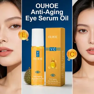 OUHOE Anti-Aging Eye Serum Oil - Vitamin C & E Brightening Anti-Puffiness Eye Oil