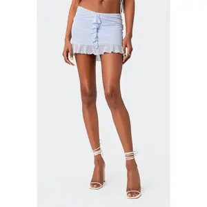 Edikted Women's Solange Ruffle Mesh Mini Skirt - Multicolor