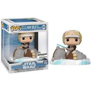Funko Pop! Battle at Echo Base: Han Solo w/ Tauntaun Deluxe 373 - Amazon Exclusive Vinyl Figure