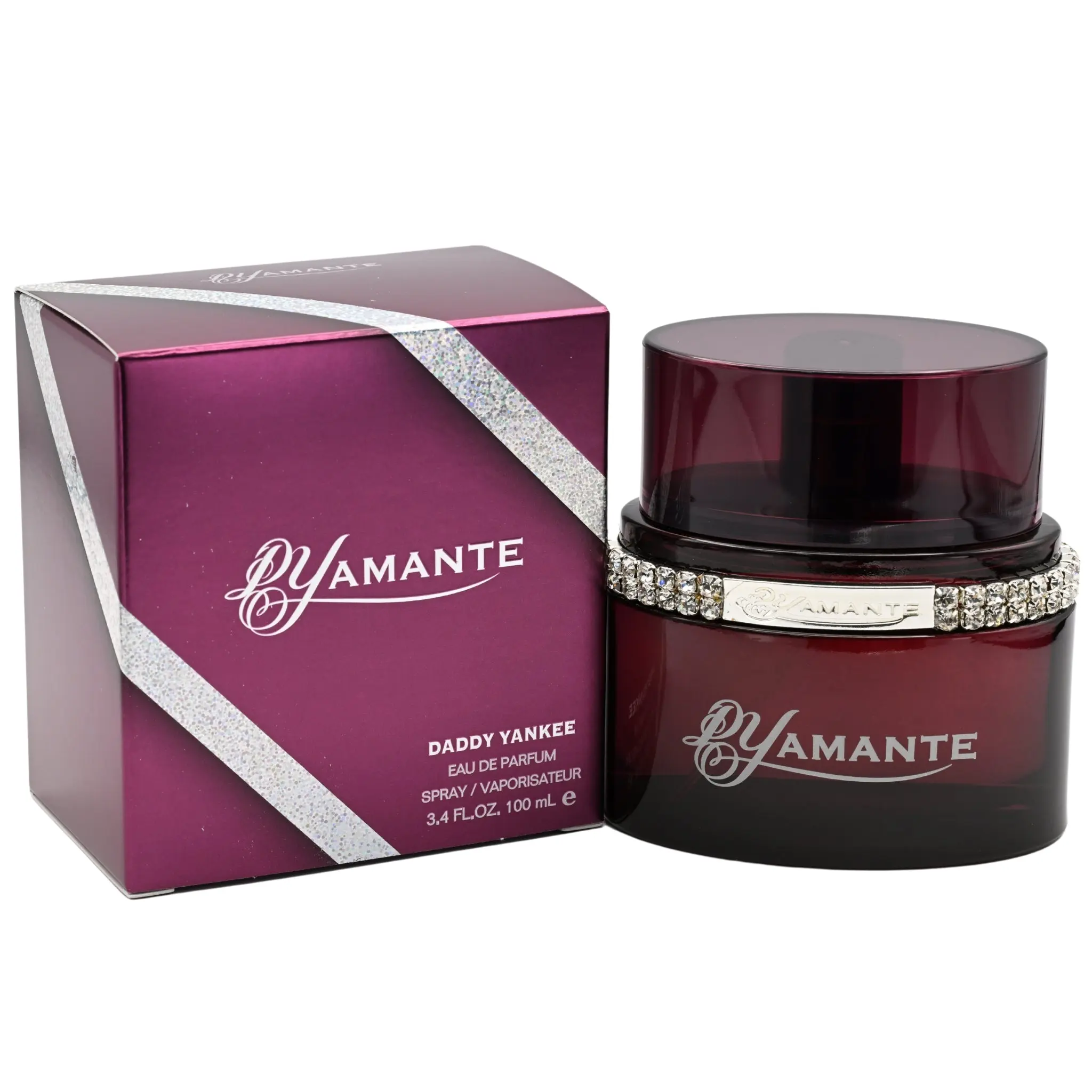 Daddy Yankee Dyamante Women's Eau de Parfum Spray, 3.4 fl oz, Sweet Tropical Fruity Floral Scent with Passion Fruit, Jasmine & Vanilla, Edp, Floral Scents Perfume, Sweet Aroma