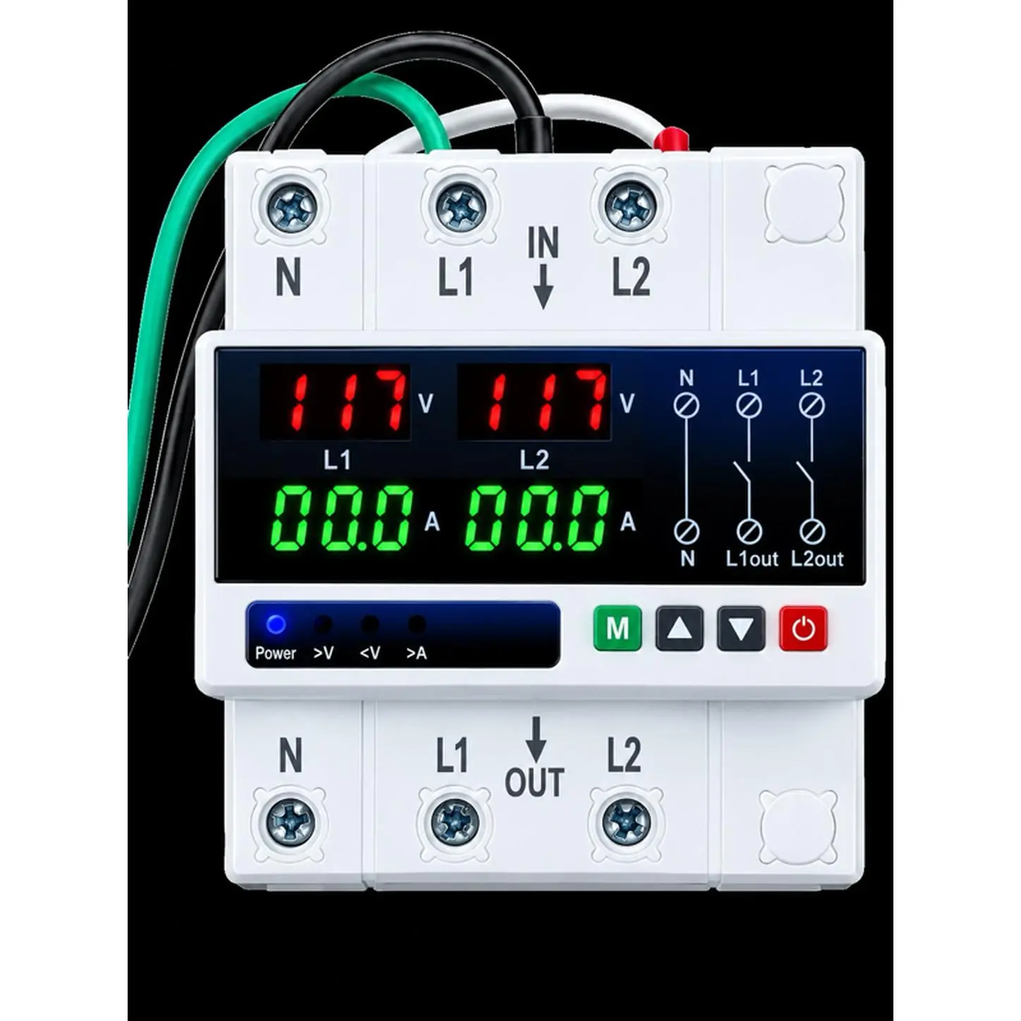 Adjustable Voltage Protector 110/220V 0-100A Compatible with Cuban Electrical System
